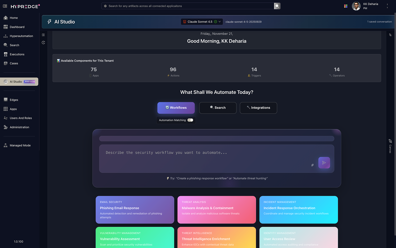 AI-Powered Playbook Generation in Action